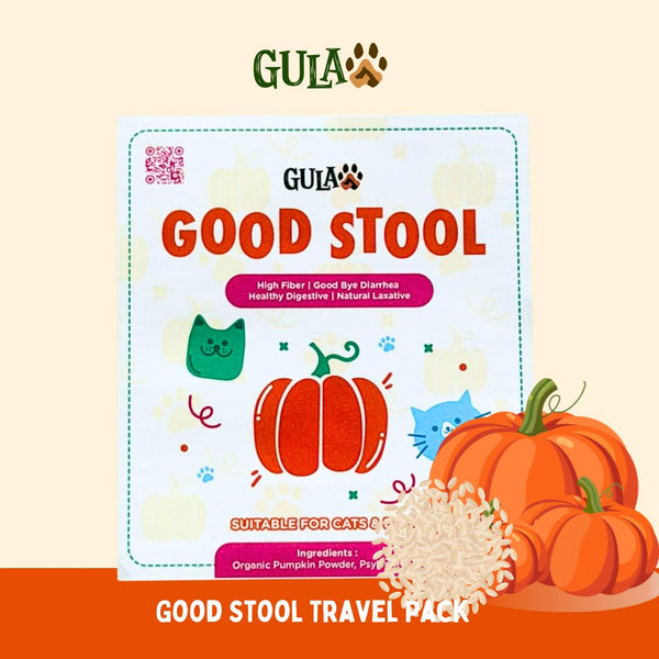 GULAPAWS Anti Diare Sembelit Kembung Anjing Kucing Vitamin Pencernaan Good Stool Travel Pack Pet Vitamin & Supplement Tidak ada merek 