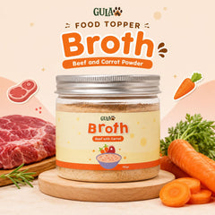 GULAPAWS Kaldu Anjing Kucing Beef Carrot Extract Broth Powder 150gr Pet Vitamin & Supplement NoBrand 