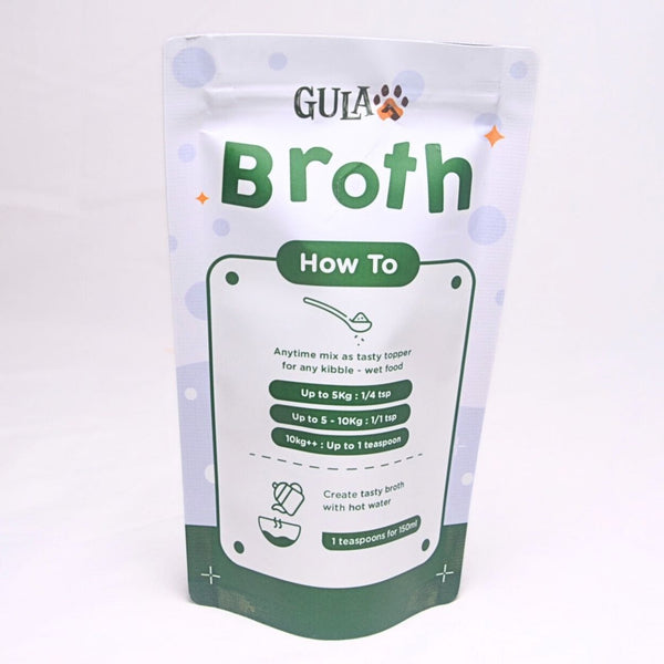 GULAPAWS Kaldu Anjing Kucing Chicken Broccoli Extract Broth Powder 50gr no type Tidak ada merek 