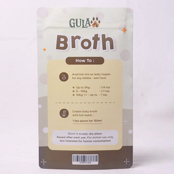 GULAPAWS Kaldu Anjing Kucing Ebi with Mushroom Extract Broth Powder 50gr Pet Vitamin & Supplement Gulapaws 