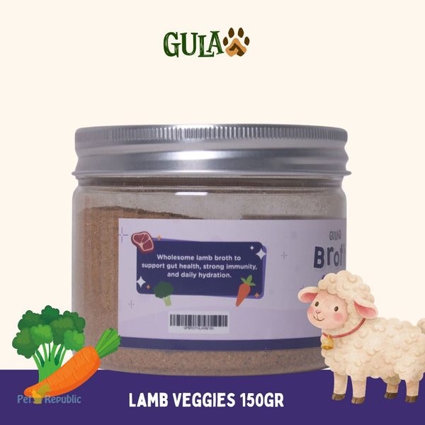 GULAPAWS Kaldu Anjing Kucing Lamb and Veggies 150gr Pet Vitamin & Supplement Tidak ada merek 