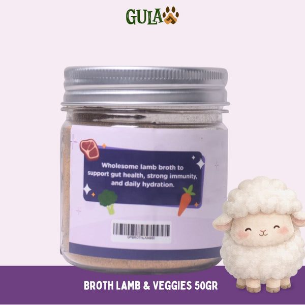 GULAPAWS Kaldu Anjing Kucing Lamb and Veggies 50gr Dog Food Dry Tidak ada merek 