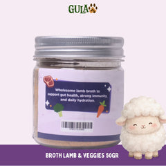 GULAPAWS Kaldu Anjing Kucing Lamb and Veggies 50gr Dog Food Dry Tidak ada merek 