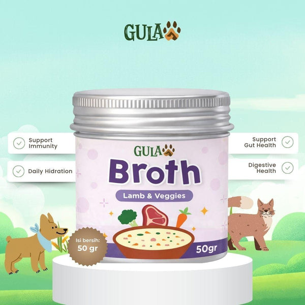 GULAPAWS Kaldu Anjing Kucing Lamb and Veggies 50gr Dog Food Dry Tidak ada merek 