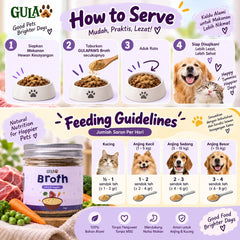 GULAPAWS Kaldu Anjing Kucing Lamb and Veggies 50gr Dog Food Dry Tidak ada merek 