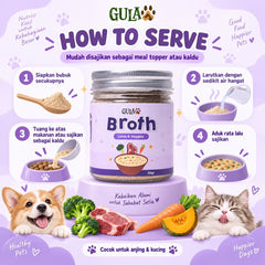 GULAPAWS Kaldu Anjing Kucing Lamb and Veggies 50gr Dog Food Dry Tidak ada merek 