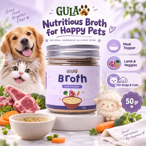 GULAPAWS Kaldu Anjing Kucing Lamb and Veggies 50gr Dog Food Dry Tidak ada merek 