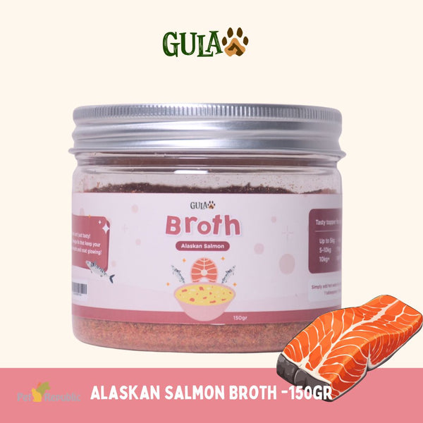 GULAPAWS Kaldu Anjing Salmon Extract Broth Powder 150gr Pet Vitamin & Supplement Gulapaws 