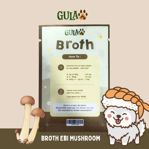 GULAPAWS Kaldu Ebi Mushroom Extract Broth Travel Pack 5gr Dog Snack Gulapaws 