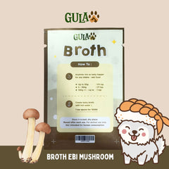 GULAPAWS Kaldu Ebi Mushroom Extract Broth Travel Pack 5gr Dog Snack Gulapaws 