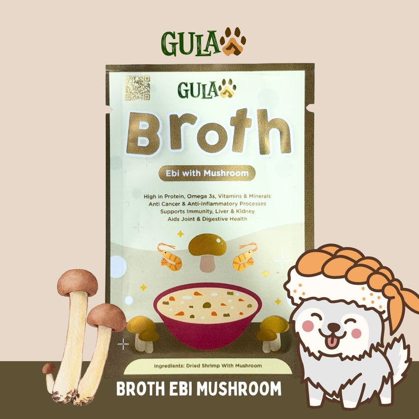 GULAPAWS Kaldu Ebi Mushroom Extract Broth Travel Pack 5gr Dog Snack Gulapaws 