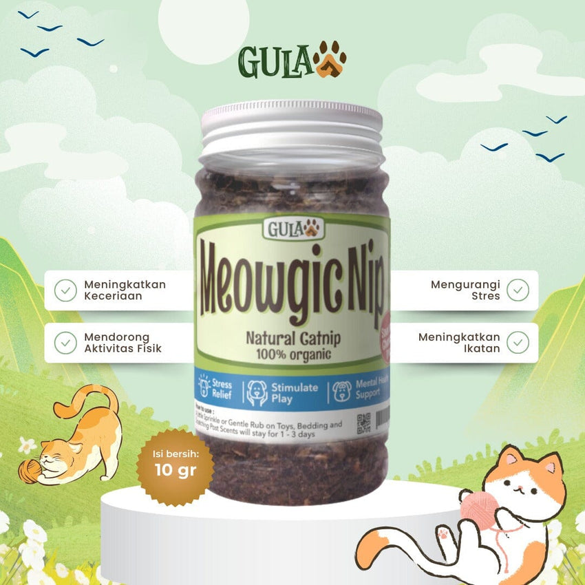 GULAPAWS Mainan Kucing Meowgicnip Dry Catnip 10g no type Tidak ada merek 