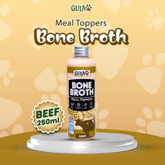 GULAPAWS Makanan Anjing Kucing Beef Bone Broth 250ml Frozen Food Gulapaws 