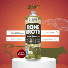 GULAPAWS Makanan Anjing Kucing Beef Bone Broth 250ml no type Tidak ada merek 