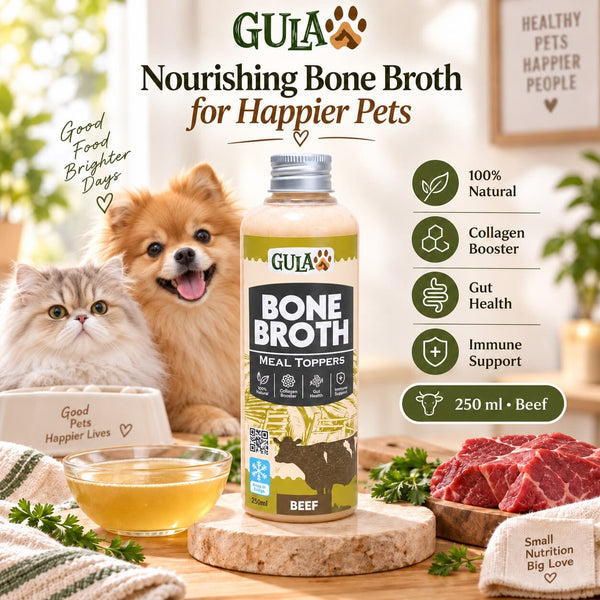 GULAPAWS Makanan Anjing Kucing Beef Bone Broth 250ml no type Tidak ada merek 