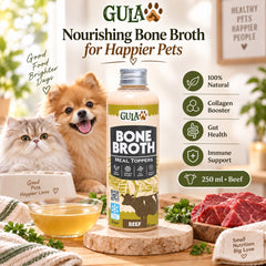 GULAPAWS Makanan Anjing Kucing Beef Bone Broth 250ml no type Tidak ada merek 