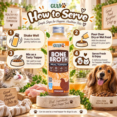 GULAPAWS Makanan Anjing Kucing Topper Chicken Bone Broth 250ml no type Tidak ada merek 