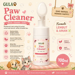 GULAPAWS Pembersih Kaki Anjing Kucing Paw Cleaner 100ml Grooming Pet Care Tidak ada merek 