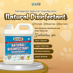 GULAPAWS Pembersih Natural Disinfectant Home Cleaner 1L no type Tidak ada merek 