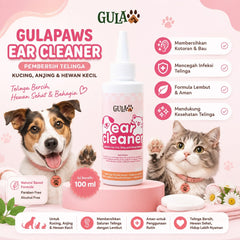 GULAPAWS Pembersih Telinga Kucing Anjing Ear Cleaner 100ml no type Tidak ada merek 