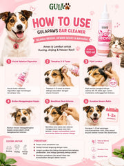 GULAPAWS Pembersih Telinga Kucing Anjing Ear Cleaner 100ml no type Tidak ada merek 