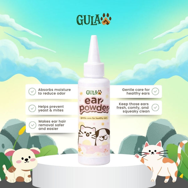 GULAPAWS Pembersih Telinga Kucing Anjing Ear Powder 30gr Grooming Pet Care Tidak ada merek 