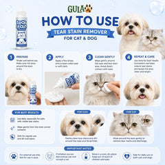 GULAPAWS Pembersih Wajah Anjing Kucing Tear Stain Remover 100ml no type Tidak ada merek 