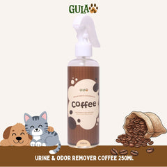 GULAPAWS Penghilang Bau Urine and Odor Remover Coffee 250ml Dog Sanitation Tidak ada merek 
