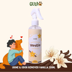 GULAPAWS Penghilang Bau Urine and Odor Remover Vanilla 250ml Dog Sanitation Tidak ada merek 