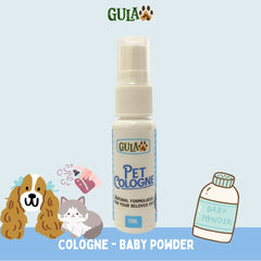 GULAPAWS Pet Cologne Anjing Kucing Baby Powder 20ml Grooming Pet Care Gulapaws 