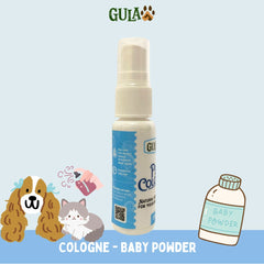 GULAPAWS Pet Cologne Anjing Kucing Baby Powder 20ml Grooming Pet Care Gulapaws 