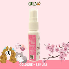GULAPAWS Pet Cologne Anjing Kucing Sakura 20ml Grooming Pet Care Gulapaws 