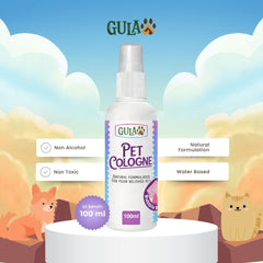 GULAPAWS Pet Cologne Bubble Breeze 100ml Grooming Pet Care Tidak ada merek 