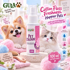 GULAPAWS Pet Cologne Cotton Floss 100ml Grooming Pet Care Tidak ada merek 