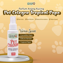 GULAPAWS Pet Cologne Tropical Pepo 100ml Grooming Pet Care Gulapaws 