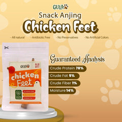 GULAPAWS Snack Anjing Dehydrated Chicken Feet 3pcs Dog Snack Pet Republic Indonesia 