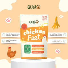 GULAPAWS Snack Anjing Dehydrated Chicken Feet 5pcs no type Tidak ada merek 