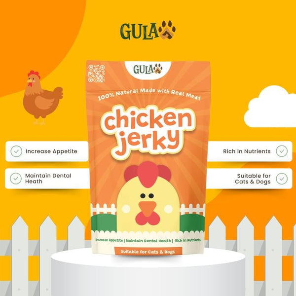 GULAPAWS Snack Anjing Dehydrated Chicken Jerky 50gr no type Tidak ada merek 