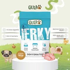 GULAPAWS Snack Anjing Dehydrated Chicken Jerky 70gr no type Tidak ada merek 