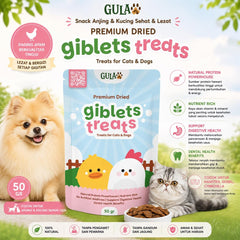 GULAPAWS Snack Anjing Dehydrated Giblets 50gr no type Tidak ada merek 