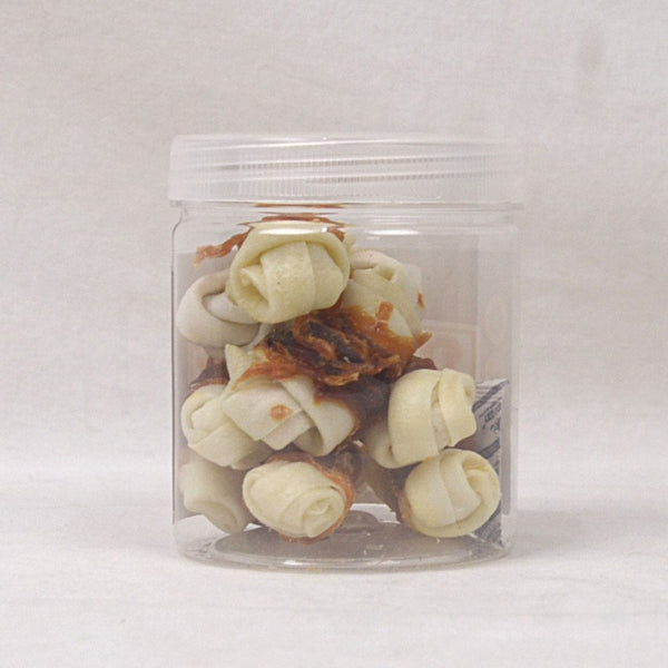 GULAPAWS Snack Anjing Dental Rawhide Mini Knotted Bone Chicken Wrap 8pcs no type Tidak ada merek 