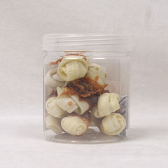 GULAPAWS Snack Anjing Dental Rawhide Mini Knotted Bone Chicken Wrap 8pcs no type Tidak ada merek 