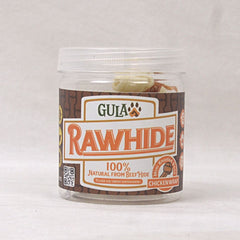 GULAPAWS Snack Anjing Dental Rawhide Mini Knotted Bone Chicken Wrap 8pcs no type Tidak ada merek 