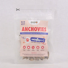 GULAPAWS Snack Anjing Kucing Dried Crunchy Anchovies 25GR Dog Snack Wormtail 