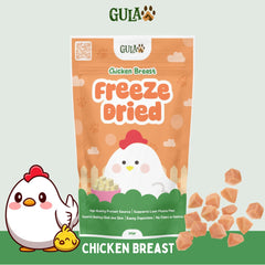 GULAPAWS Snack Anjing Kucing Freeze Dried Chicken Breast 20gr no type Tidak ada merek 
