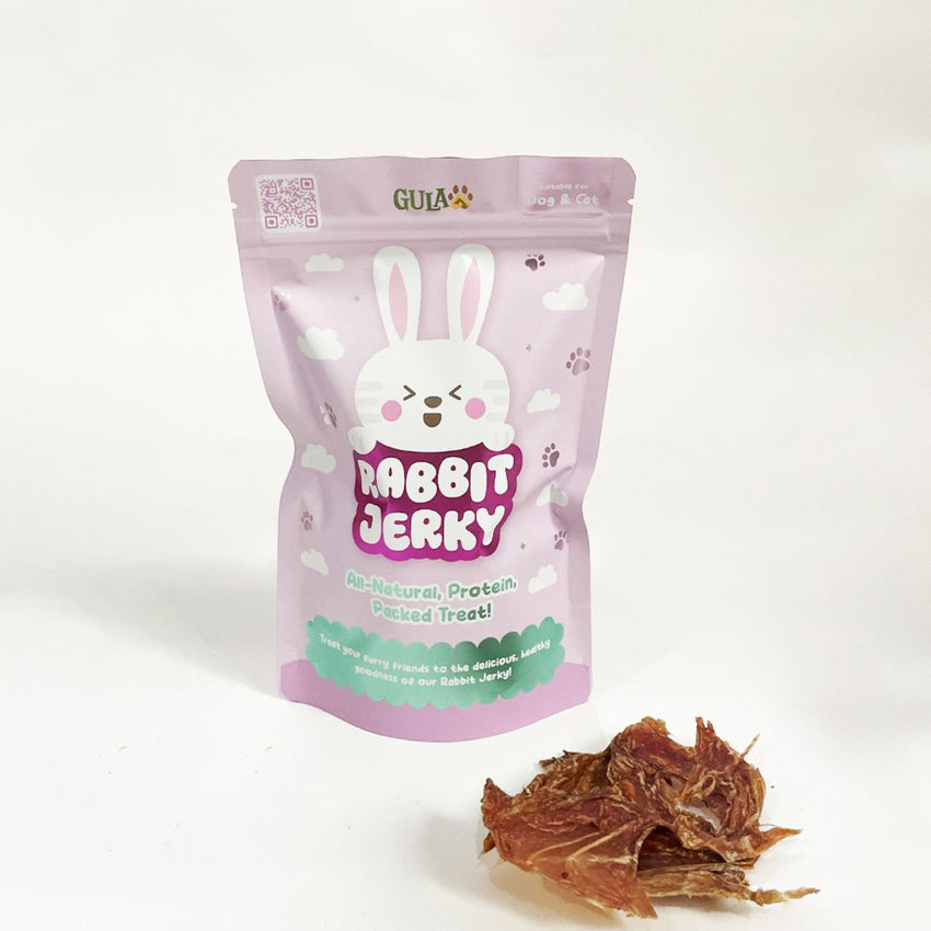 GULAPAWS Snack Anjing Kucing Premium Rabbit Jerky 50gr no type Tidak ada merek 