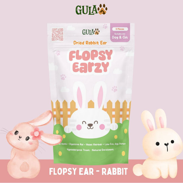GULAPAWS Snack Anjing Kucing Rabbit Flopzy Ear 5pcs no type Tidak ada merek 