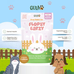 GULAPAWS Snack Anjing Kucing Rabbit Flopzy Ear 5pcs no type Tidak ada merek 