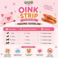 GULAPAWS Snack Anjing Oink Strip 50gr no type NoBrand 