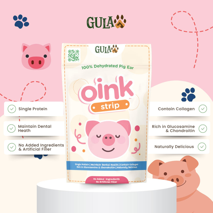 GULAPAWS Snack Anjing Oink Strip 50gr no type NoBrand 